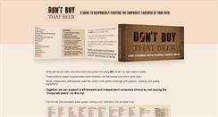 Desktop Screenshot of dontbuythatbeer.com