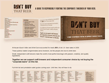 Tablet Screenshot of dontbuythatbeer.com